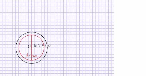 Начертите две окружности чтобы радиус одной из них был 2 см 5мм а диаметр другой 4см а центры этих о