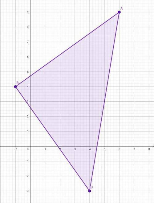 Докажите что треугольник abc вершины которого имеют координаты a (6; 9), в(-1; 4) с(4; -3) является