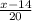 \frac{x-14}{20}