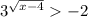 3^{\sqrt{x-4}}-2