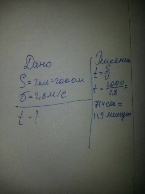 Альпинист при впуске вершины шёл в постоянной по модуле со вкоростью 2,8м/с. если высота вершины 2км