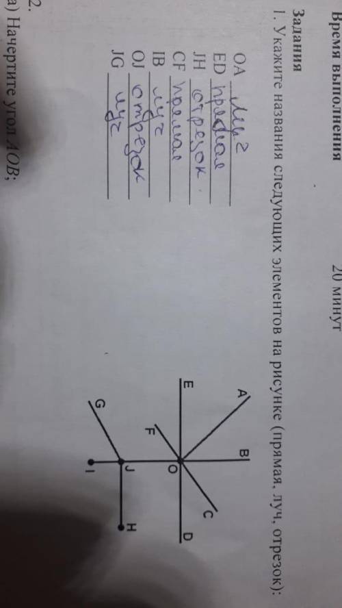 Укажите название следующих элементов на рисунке прямая луч отрезокоаdehjfcbiojjg​