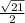 \frac{\sqrt{21} }{2}