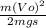 \frac{m(Vo)^2}{2mgs}