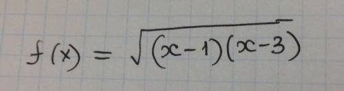 Придумайте аналитически заданную функцию у = f(х), для которой d(f) = [1; 3].