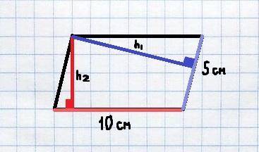 Площадь параллелограмма равна 40 см², стороны-5 см и 10 см . найдите высоты этого параллелограмма