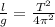 \frac{l}{g} = \frac{T ^{2} }{4\pi ^{2} }