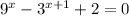 9^{x} - 3^{x+1} + 2 = 0