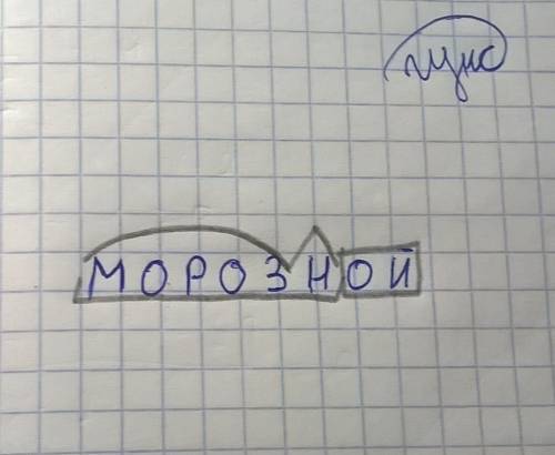 Словообразовательный разбор слова: морозной