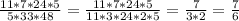 \frac{11*7*24*5}{5*33*48}= \frac{11*7*24*5}{11*3*24*2*5} =\frac{7}{3*2} =\frac{7}{6}