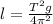 l = \frac{ {T}^{2}g }{4 {\pi}^{2} }