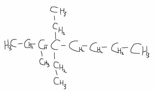 По названию составьте сокращенную структурную формулы следующих соединений: 3-метил-4,4-диэтилоктан