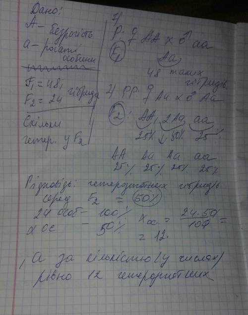 Укорів безрогість домінує над рогатістю. на фермі від схрещування гомозиготних безрогих корів з рога