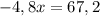 -4,8x=67,2