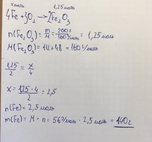 С9 класс ! 20 ! определить массу железа который сгорит в кислороде, если при этом обоазуется 200гр е