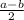 \frac{a - b}{2}