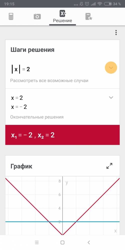 Решите уравнения | х| = 3,2 ; | х| = -2