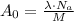 A_0 = \frac{\lambda \cdot N_a}{M}