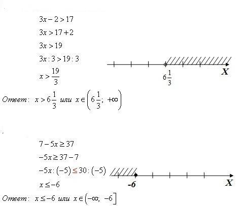 Решите неравенство решение запишите в виде числового промежутка