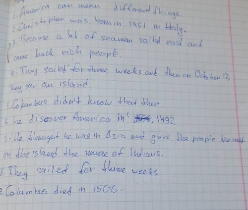 What can the word ‘america’ mean? 2. when and where was christopher columbus born? 3. why did he sai