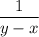 \dfrac{1}{y-x}