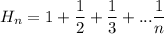 H_n=1+\dfrac{1}{2}+\dfrac{1}{3}+...\dfrac{1}{n}