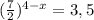 (\frac{7}{2})^{4-x}=3,5