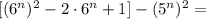 [(6^n)^2-2\cdot6^n+1]-(5^n)^2=