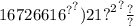 167 {2661 {6}^{?} }^{?} )21 { {?}^{2} }^{?} \frac{?}{?}