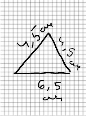 Изобразите какой нибудь треугольник. с линейки измерьте его стороны