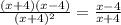 \frac{(x+4)(x-4)}{(x+4)^{2}} =\frac{x-4}{x+4}