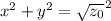 x^2+y^2=\sqrt{z_0}^2