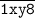 \tt \displaystyle \overline {1xy8}