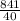 \frac{841}{40}