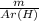 \frac{m}{Ar(H)}