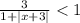 \frac{3}{1+|x+3|}