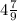 4\frac{7}{9}