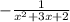 -\frac{1}{x^2+3x+2}