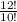 \frac{12!}{10!}