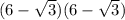 (6-\sqrt{3})(6-\sqrt{3})