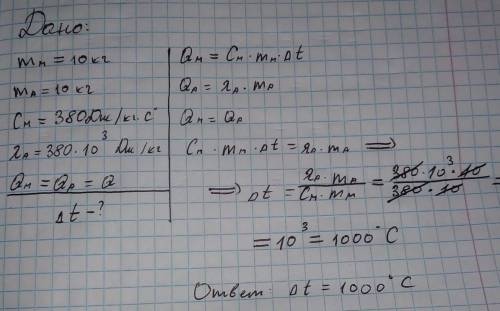 : на скільки градусів можна нагріти 10кг міді використавши кількість теплоти, яка виділиться під ча
