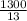 \frac{1300}{13}