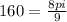 160=\frac{8pi}{9}