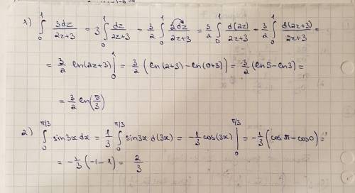 Вычислите определённый интеграл,умоляю