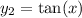 y_{2} = \tan(x)