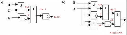 Нужно составить формулы по логическим схемам. , , не могу разобраться(