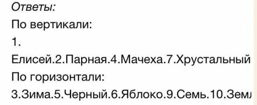 Составить кпроссворд (10 вопросов) по сказке о мёртвой царевне и 7 богатырях