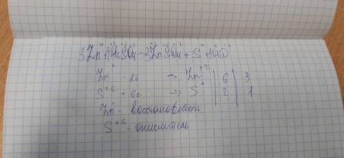 Составьте полное уравнения реакций используя электронный zn+h2so4= znso4+ s + h2o​