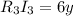 R_3 I_3 = 6y