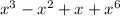 x^3-x^2+x+x^6